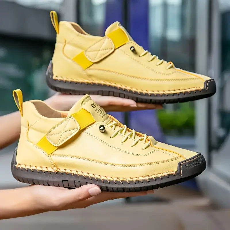 Damskie ortopedyczne skórzane sneakersy codziennego komfortu