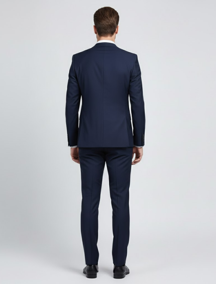 Męski Slim Fit Formalny Garnitur Dwu Częściowy