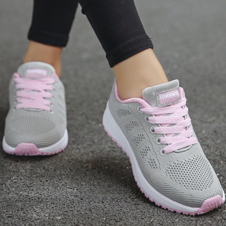 Damskie lekkie buty do chodzenia – oddychające sznurowane buty na co dzień i w podróży