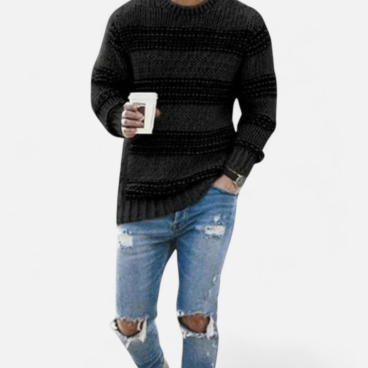 Valmonti | Męski Zimowy Sweter Pullover