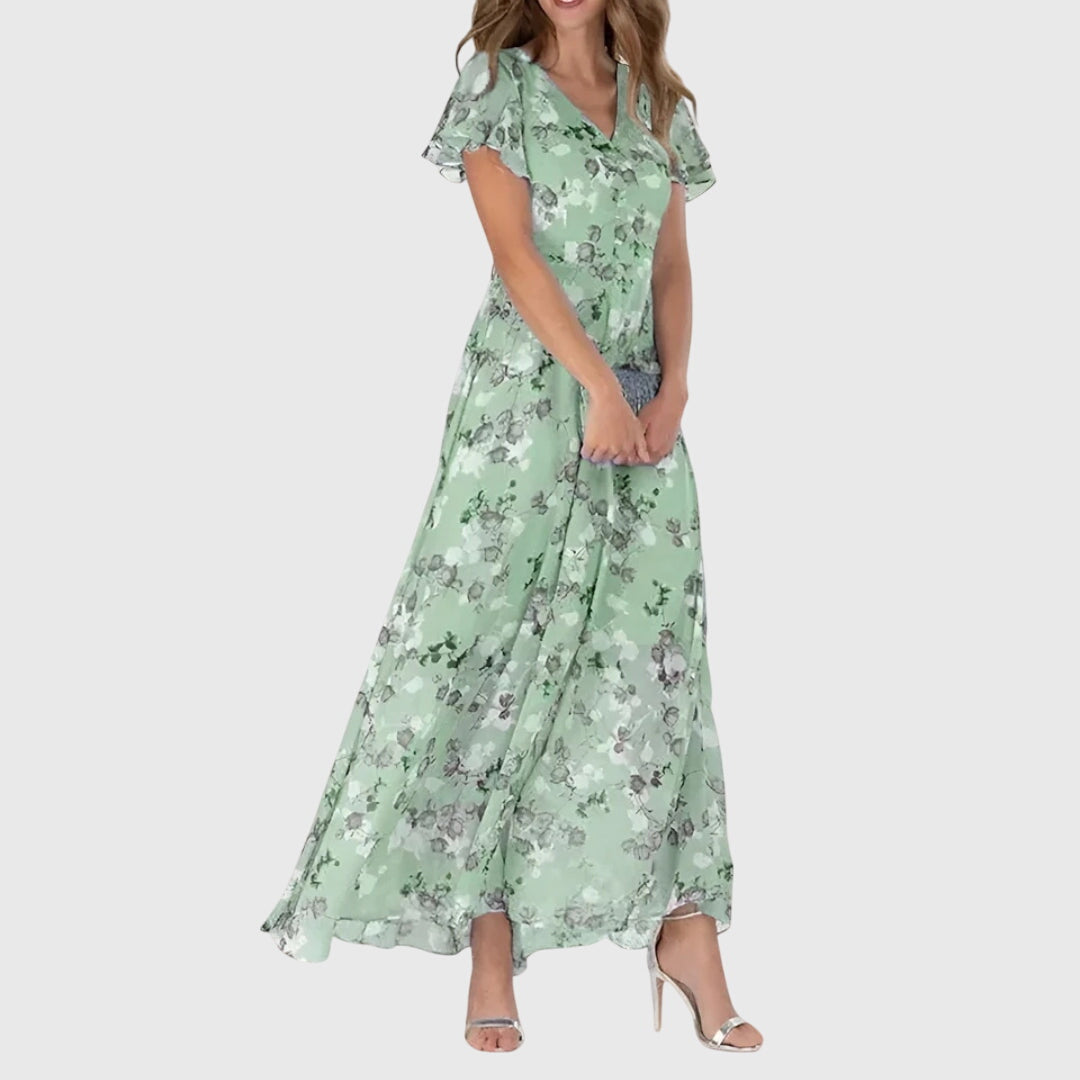 Kwiatowa Sukienka Maxi dla Kobiet – Elegancja na Co Dzień