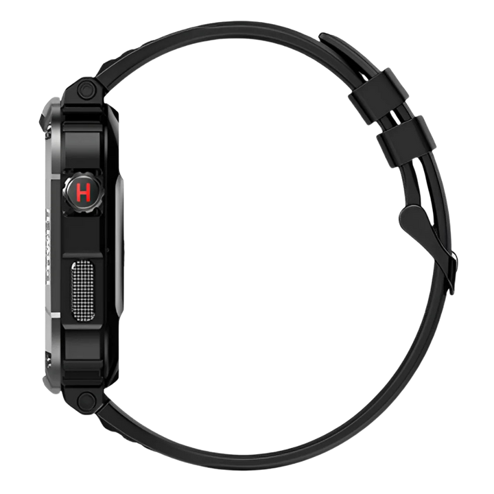 Męski Wytrzymały Smartwatch – Zewnętrzny Zegarek Fitness IP67 z 15-dniowym Czasem Czystym