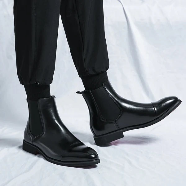 Męskie skórzane buty – Stylowe, trwałe, wygodne, codzienne obuwie