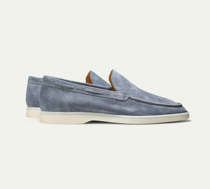 Męskie zamszowe mokasyny slip-on do smart casual i jazdy