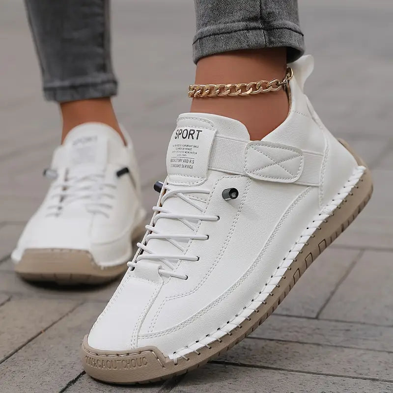Damskie ortopedyczne skórzane sneakersy codziennego komfortu