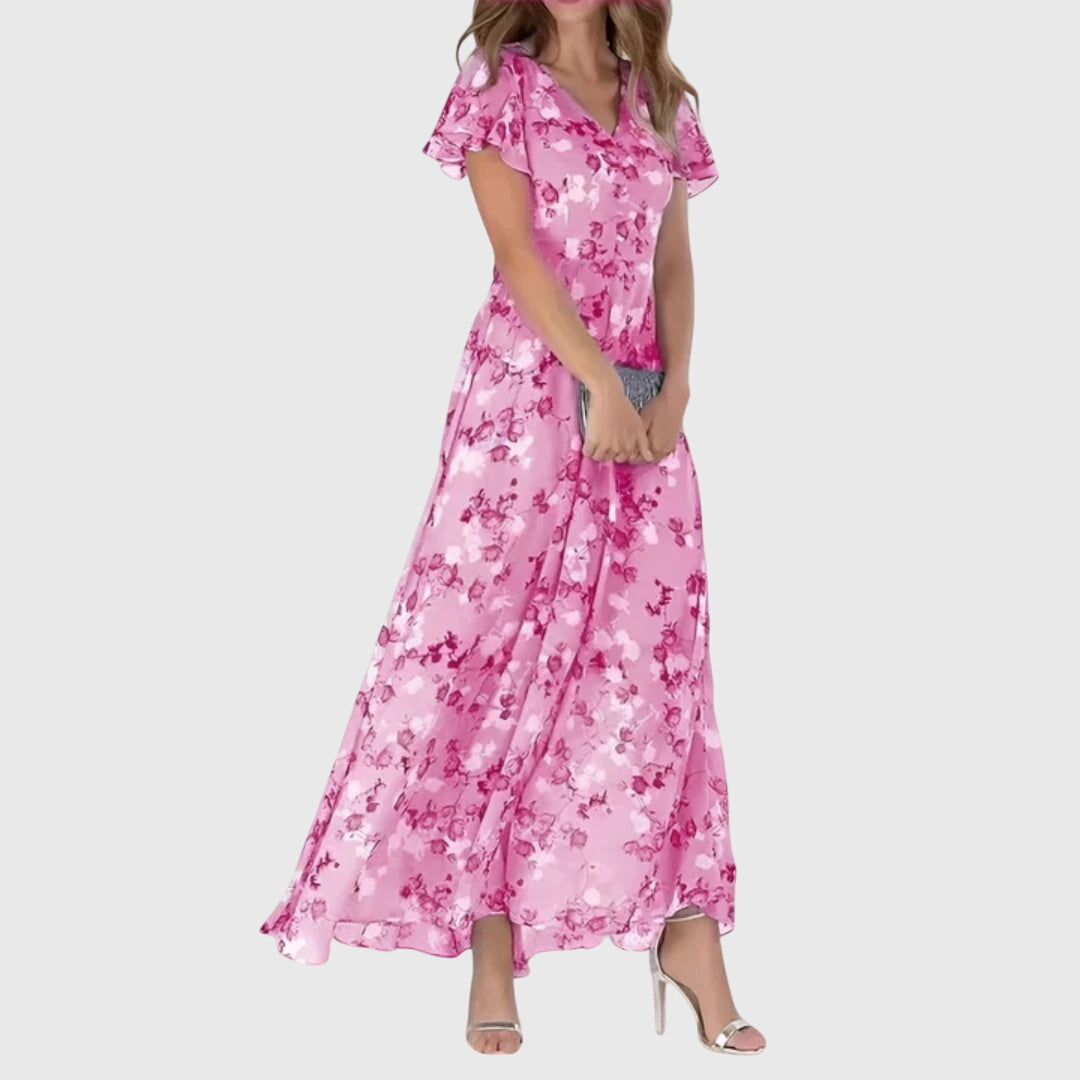 Kwiatowa Sukienka Maxi dla Kobiet – Elegancja na Co Dzień