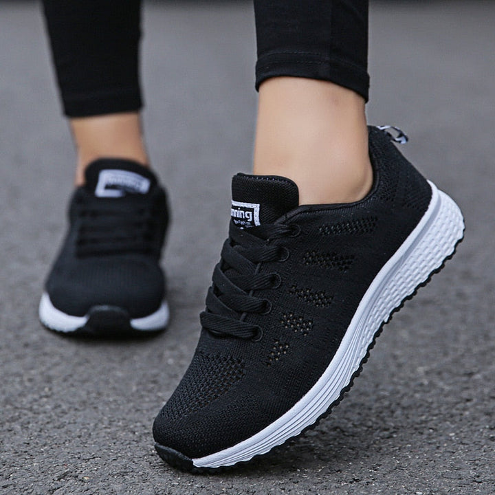 Damskie lekkie buty do chodzenia – oddychające sznurowane buty na co dzień i w podróży