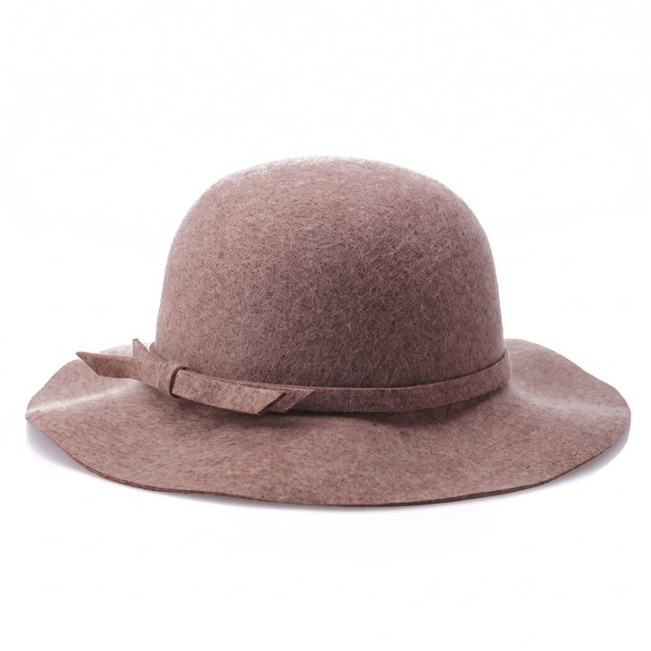 Kobieca Vintage Kapelusz Cloche z Detalem Wstążki