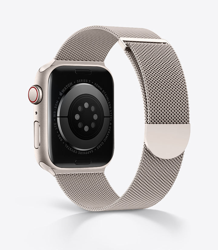 Męski Milanese pasek do Apple Watch – regulowany stalowy pasek do pracy i codziennego noszenia