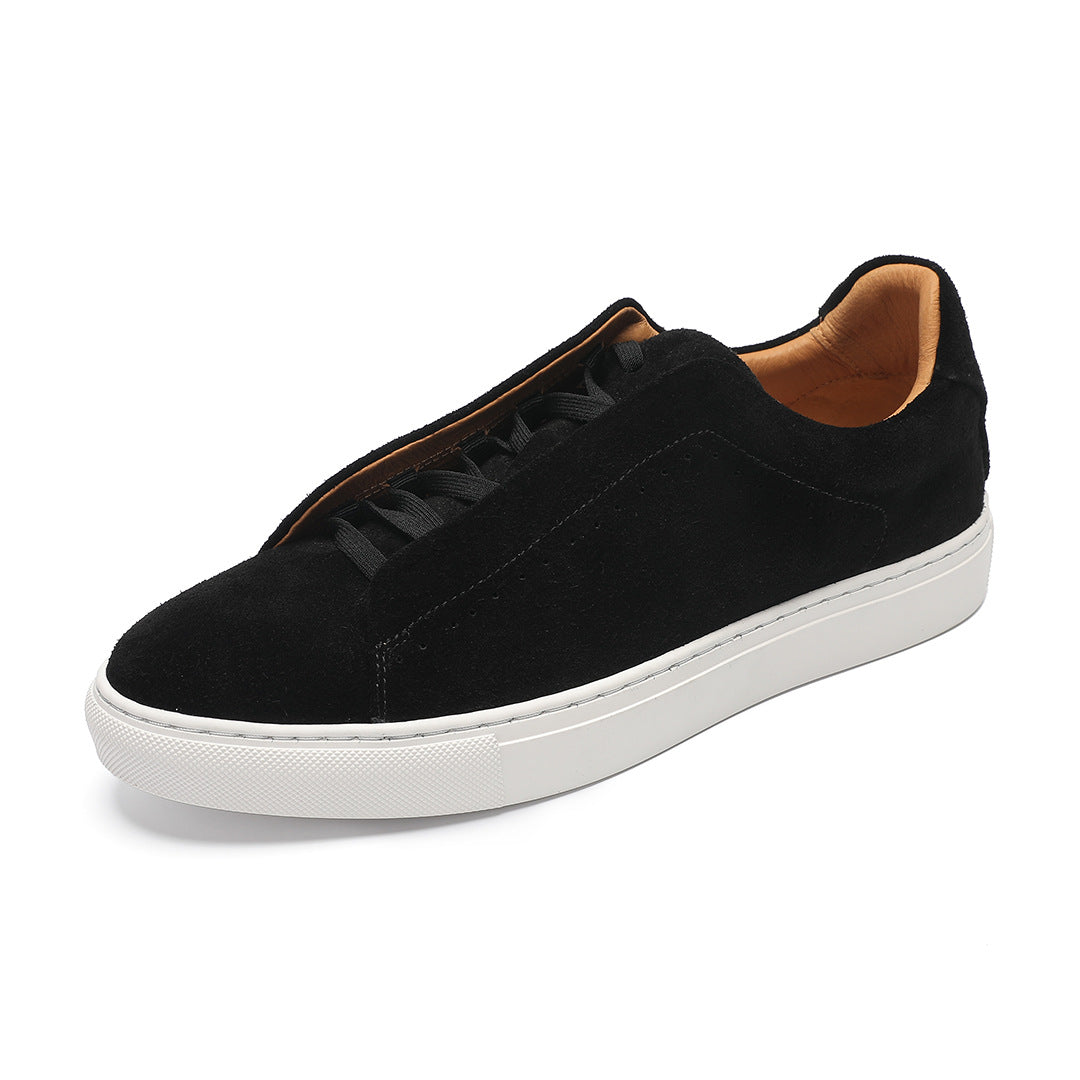 Męskie niskoprofilowe sneakersy na sznurówki Minimalistyczne, czyste trampki