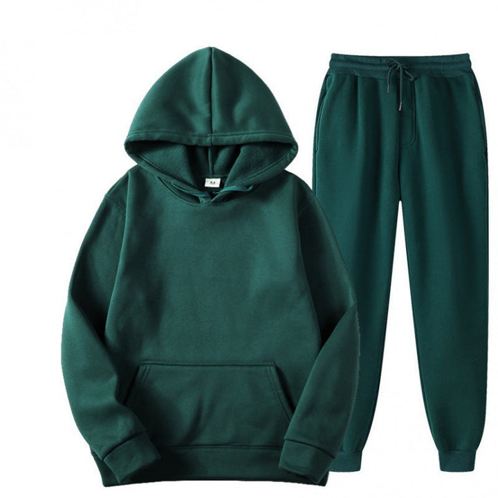 Męski luzny hoodie i dresowy zestaw dresowy