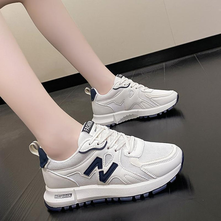 Damskie Chunky Mesh Trampki Lekkie Sneakersy na Sznurowadła