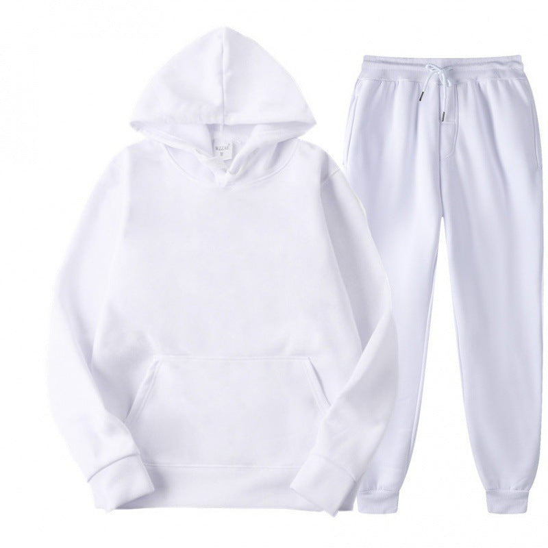 Męski luzny hoodie i dresowy zestaw dresowy