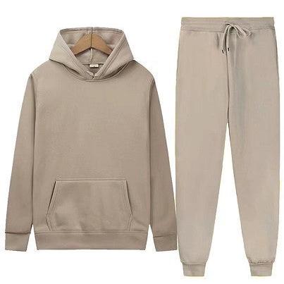 Męski luzny hoodie i dresowy zestaw dresowy