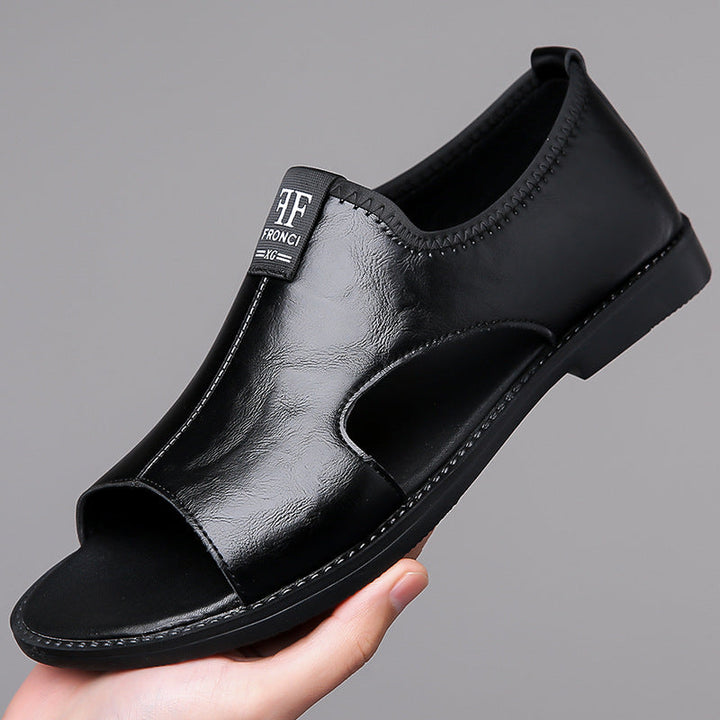 Męskie Klapki z Wycięciami, Lekkie, Casualowe Buty Letnie
