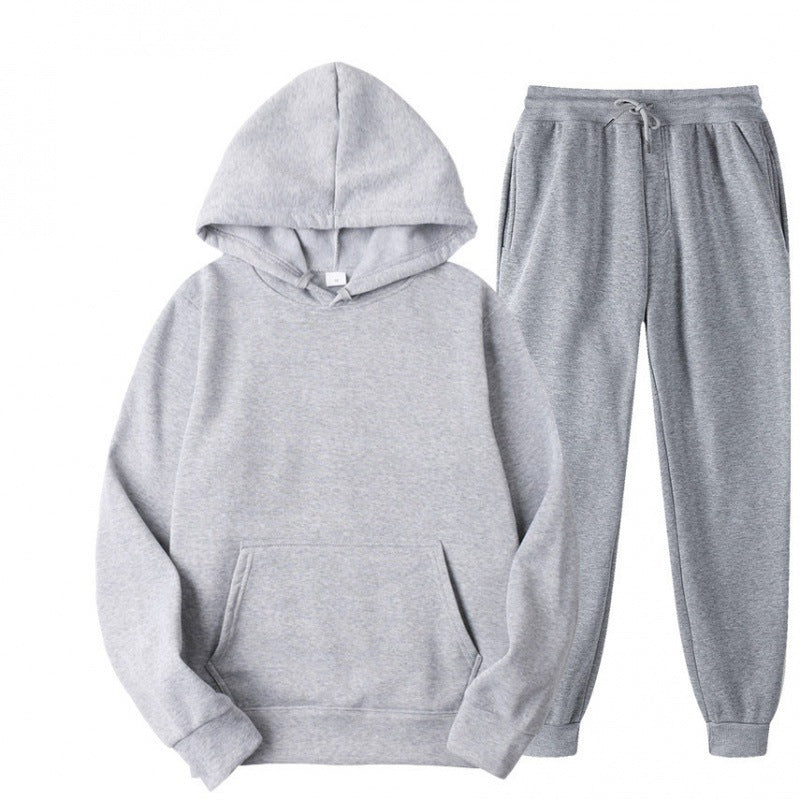 Męski luzny hoodie i dresowy zestaw dresowy