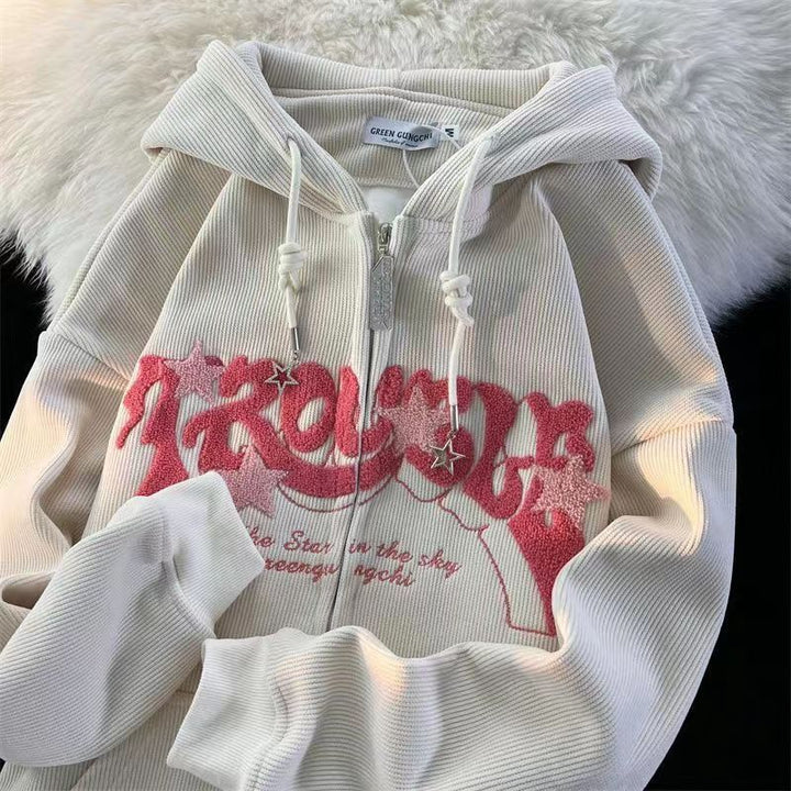 Męska Haftowana Bluza z Kapturem – Wygodna, Oddychająca, Stylowa, Codzienna Odzież Streetwearowa do Warstwowania