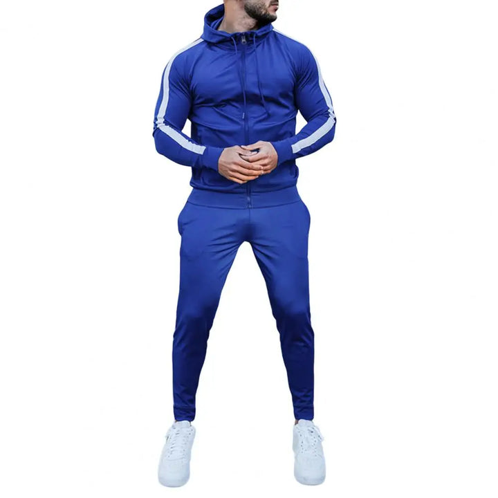 Męski Zestaw Dresowy Ponadczasowy Styl Wygodny Miękki Materiał Casual Sportowa Odzież Kompletny Strój