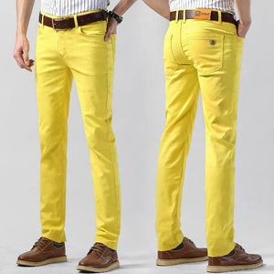 Męskie Spodnie Chino z Bawełny Stretch – Oddychające Spodnie w Regularnym Ficie do Biura i Stylu Casual