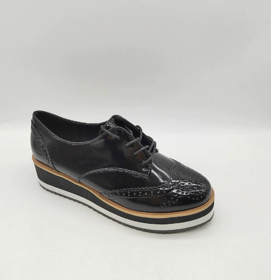 Damskie buty Oxford Brogue – Styl z platformą i sznurowaniem do eleganckiego casualu