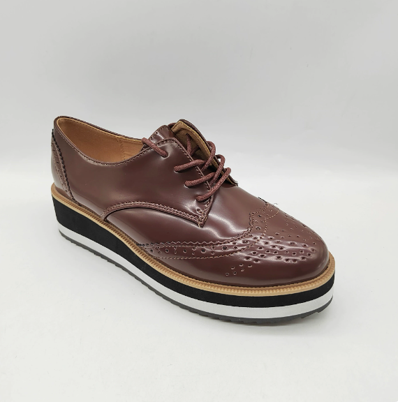 Damskie buty Oxford Brogue – Styl z platformą i sznurowaniem do eleganckiego casualu