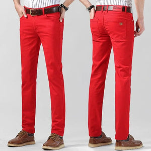 Męskie Spodnie Chino z Bawełny Stretch – Oddychające Spodnie w Regularnym Ficie do Biura i Stylu Casual