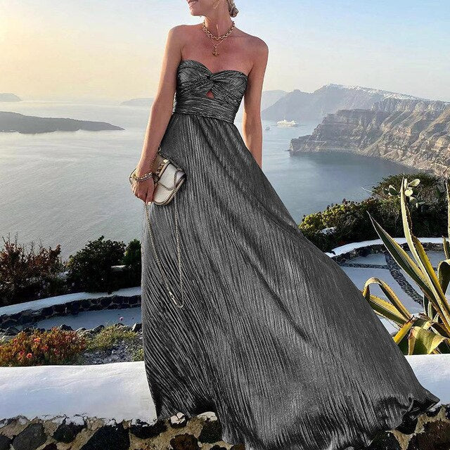 Elegancka Letnia Sukienka Maxi dla Kobiet – Lekka, Zwiewna, Wygodna, Stylowa, Casualowa, Chic