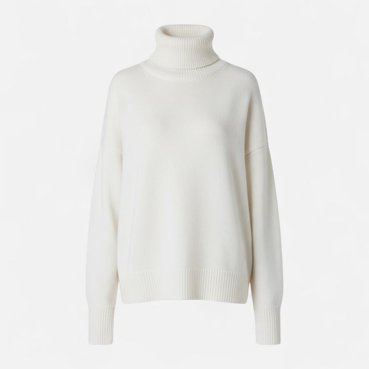 Valmonti | Damski sweter z wełny z domieszką – Oversized gruby splot