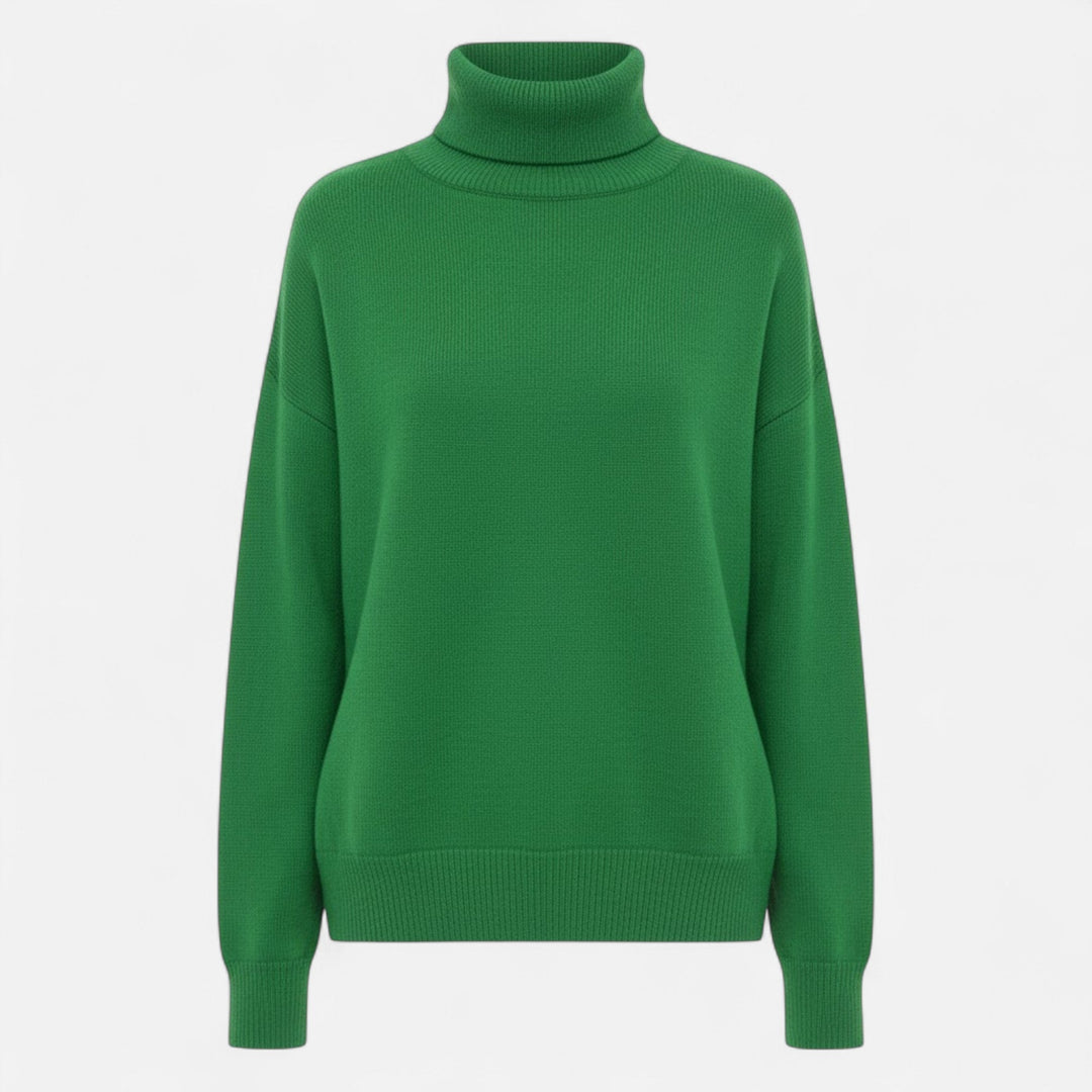 Valmonti | Damski sweter z wełny z domieszką – Oversized gruby splot