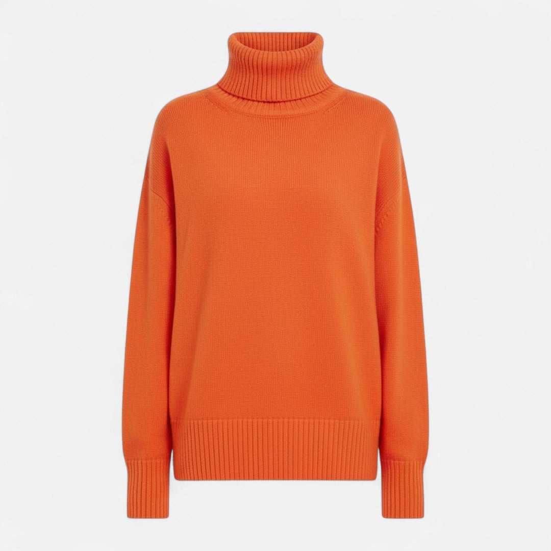 Valmonti | Damski sweter z wełny z domieszką – Oversized gruby splot