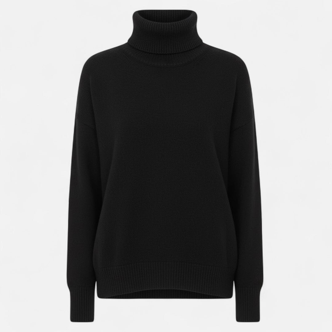 Valmonti | Damski sweter z wełny z domieszką – Oversized gruby splot