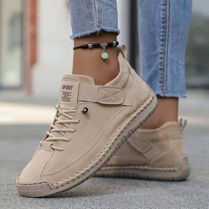 Damskie ortopedyczne skórzane sneakersy codziennego komfortu