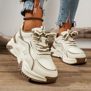 Damskie Sneakersy z Grubą Podeszwą Platformową do Codziennego Noszenia
