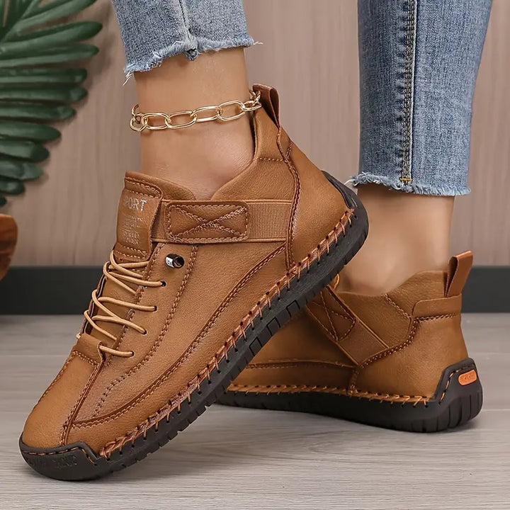 Damskie sportowe sneakersy panelowe, elastyczne buty do codziennego chodzenia
