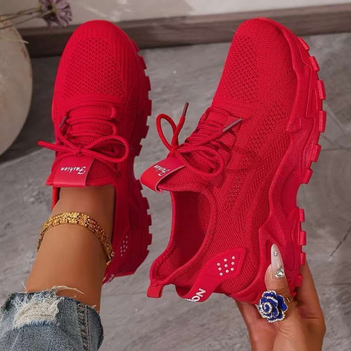 Damskie ortopedyczne buty komfortowe – przewiewne sneakersy na co dzień do chodzenia i wypoczynku