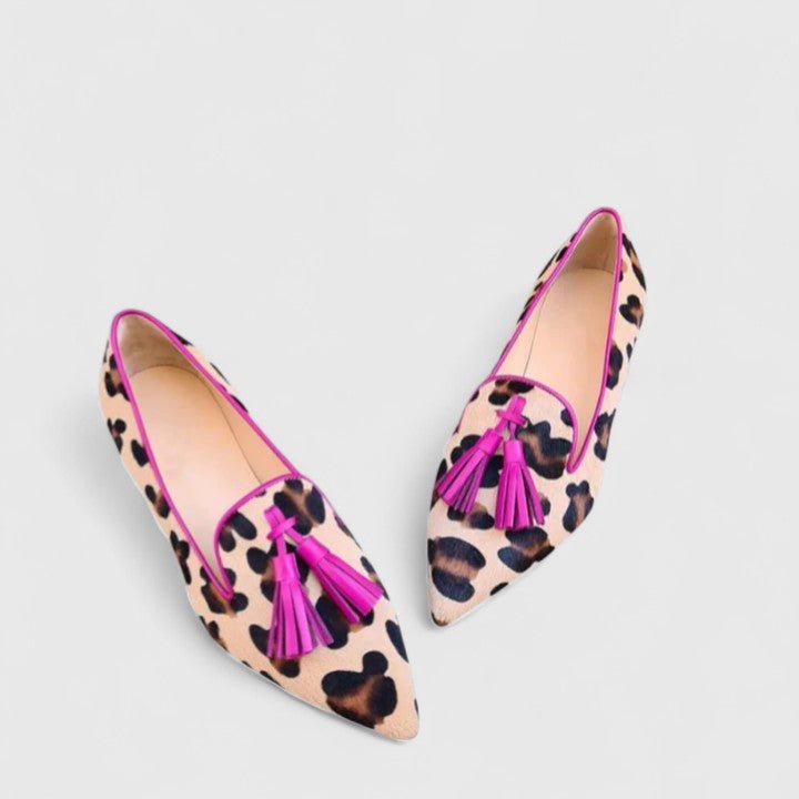 Damskie Wydrukowane Mokasyny z Wąskim Noskiem – Stylowe Slip-On na Biuro i Weekend