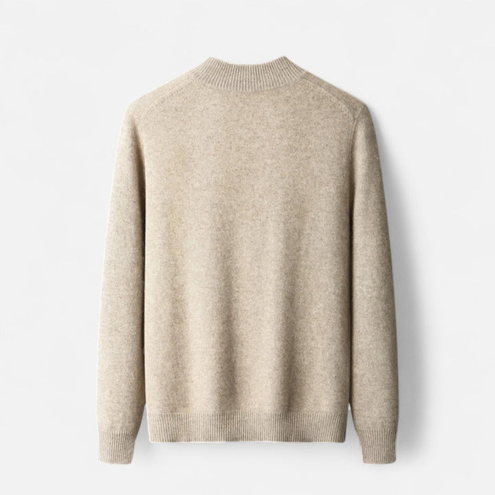 Valmonti | Męski kardigan – Elegancja z zamkiem z wełny merino