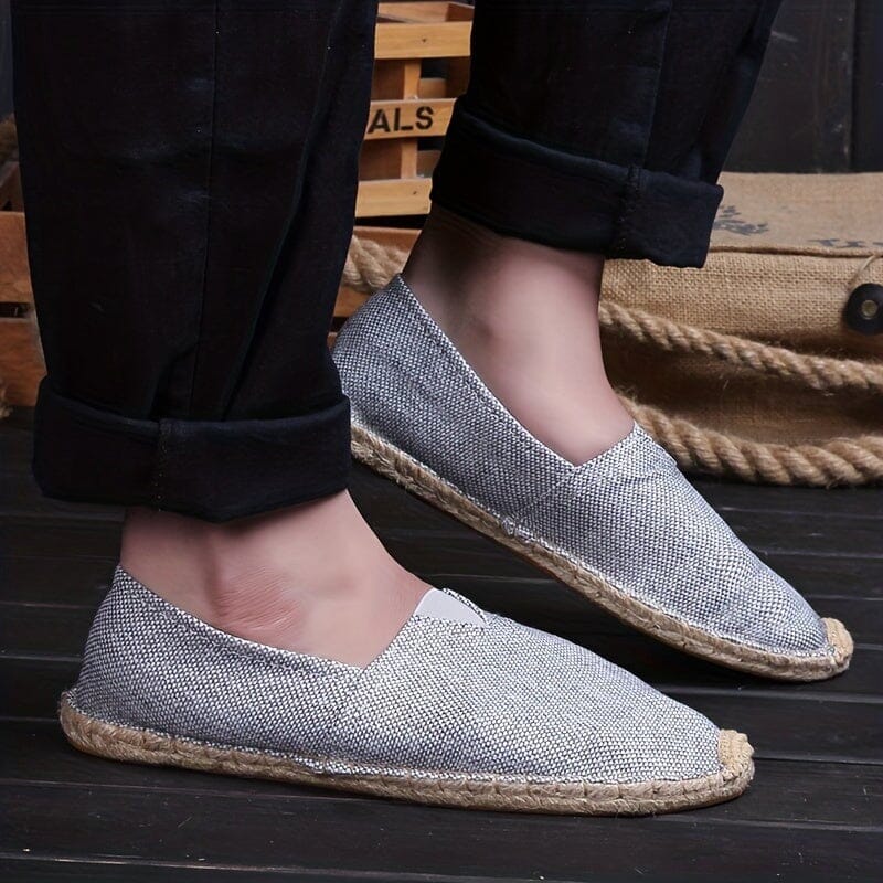 Męskie lekkie espadryle – oddychające buty wsuwane na lato