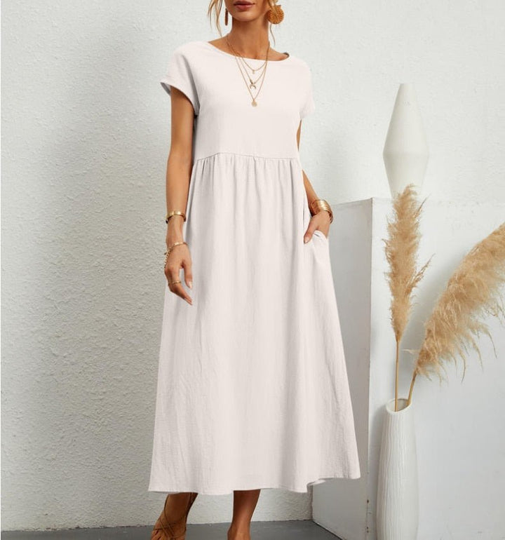 Sukienka Maxi na Lato dla Kobiet – Lekka, Oddychająca, Wygodna, Elegancka, Codzienna, Na Wakacje