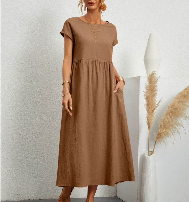 Sukienka Maxi na Lato dla Kobiet – Lekka, Oddychająca, Wygodna, Elegancka, Codzienna, Na Wakacje