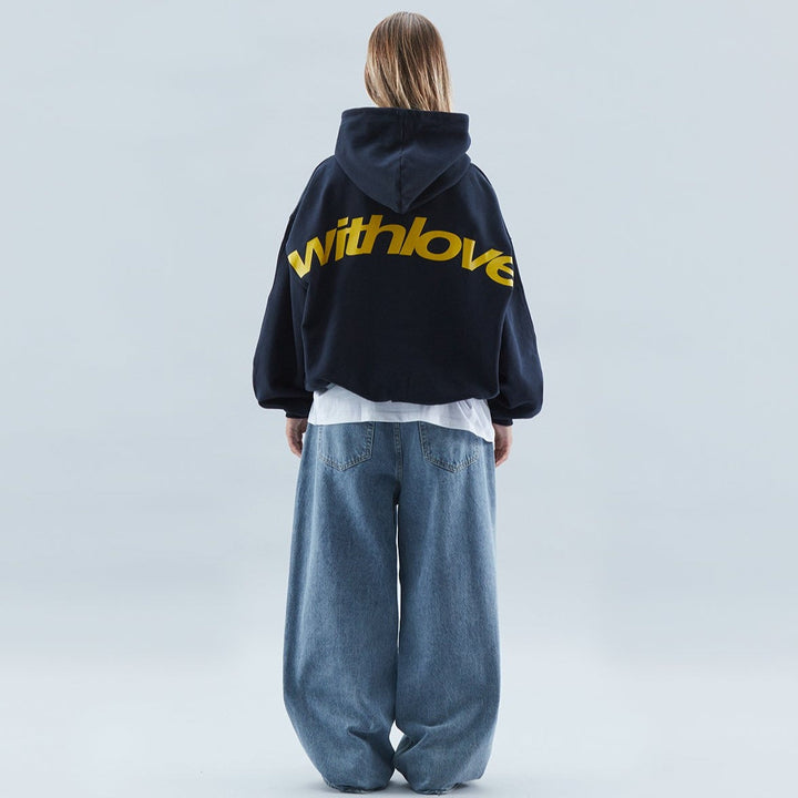 Kobiecy Hoodie Miłości Premium Wygodny Nowoczesny Minimalistyczny Trwały Codzienny Casual Pullover