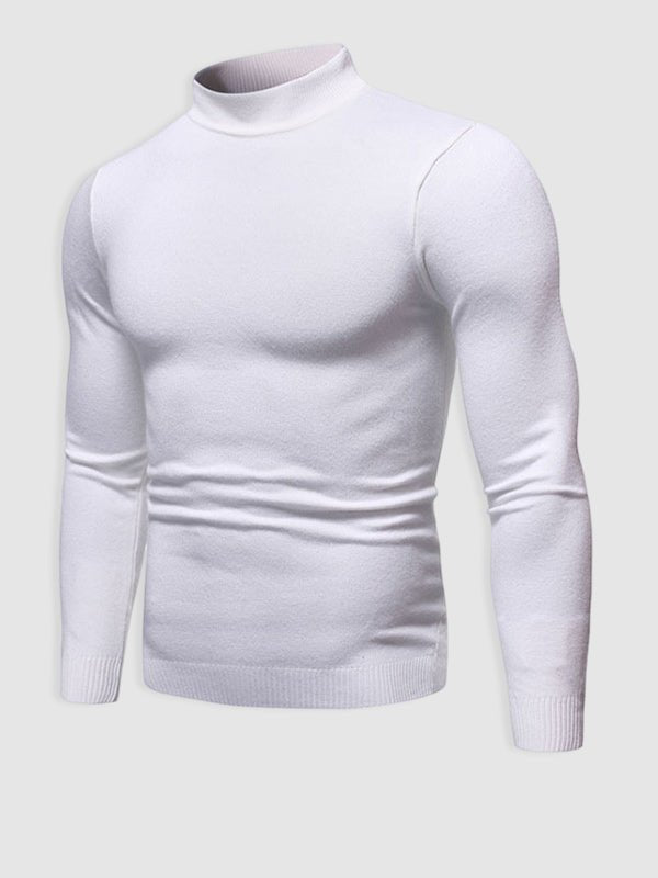 Męski sweter z golfem w slim fit – minimalistyczna warstwa na jesień i zimę