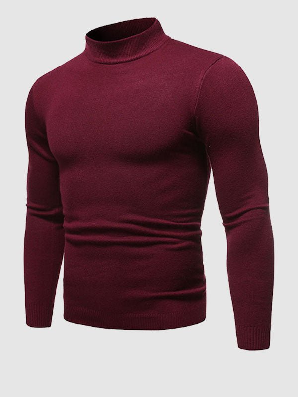 Męski sweter z golfem w slim fit – minimalistyczna warstwa na jesień i zimę