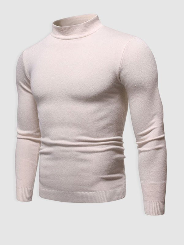 Męski sweter z golfem w slim fit – minimalistyczna warstwa na jesień i zimę