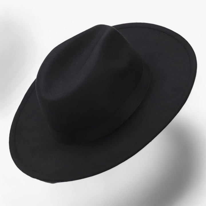 Damski kapelusz fedora z wełnianego filcu – Wodoodporny styl vintage na jesień i zimę