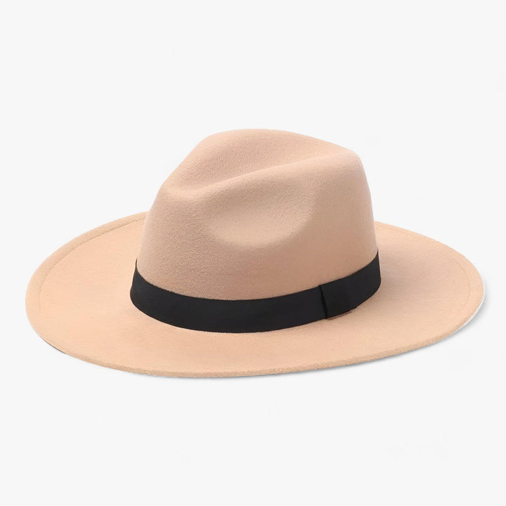 Damski kapelusz fedora z wełnianego filcu – Wodoodporny styl vintage na jesień i zimę