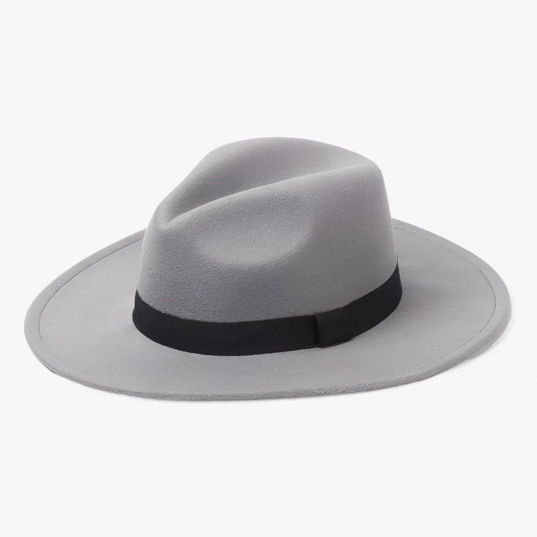 Damski kapelusz fedora z wełnianego filcu – Wodoodporny styl vintage na jesień i zimę