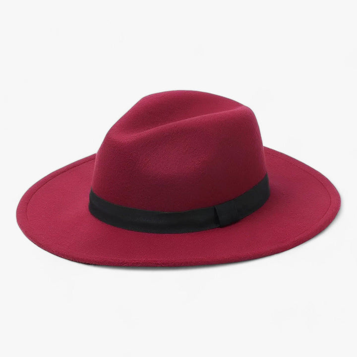 Damski kapelusz fedora z wełnianego filcu – Wodoodporny styl vintage na jesień i zimę