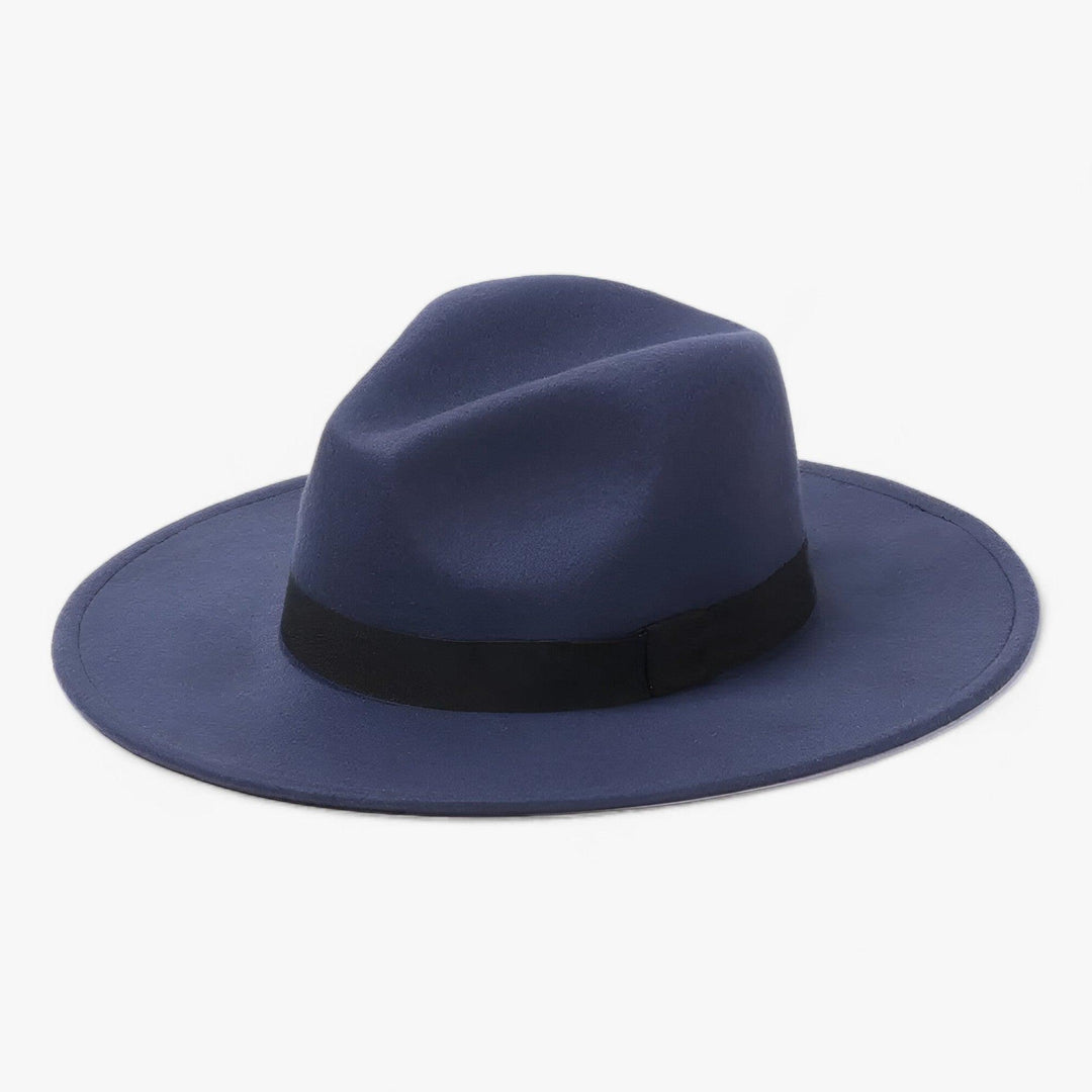 Damski kapelusz fedora z wełnianego filcu – Wodoodporny styl vintage na jesień i zimę