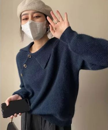 Damski sweter w stylu vintage na jesień i zimę - ciepły, stylowy, codzienny jumper